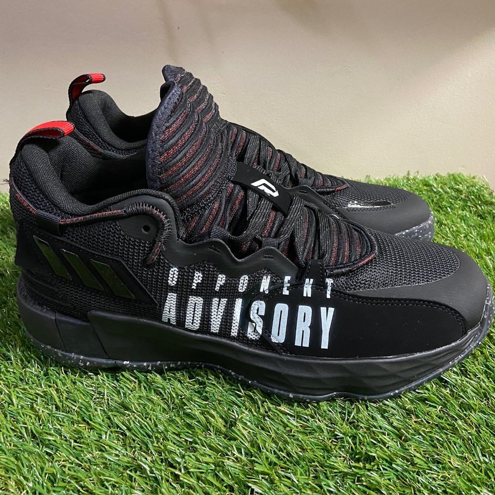 Adidas Dame 7 Extply GCA Core Black/White-Vivid Red Men's Size 10.5 GV9872 NEW